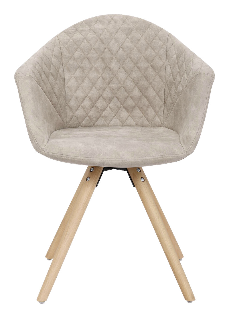 Stuhl Chadwick 100 2er creme Microfaser B/H/T: ca. 59x82x55 cm