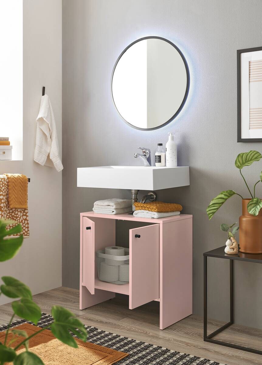 Waschbeckenunterschrank Kairo rosa B/H/T: ca. 60x60x35 cm