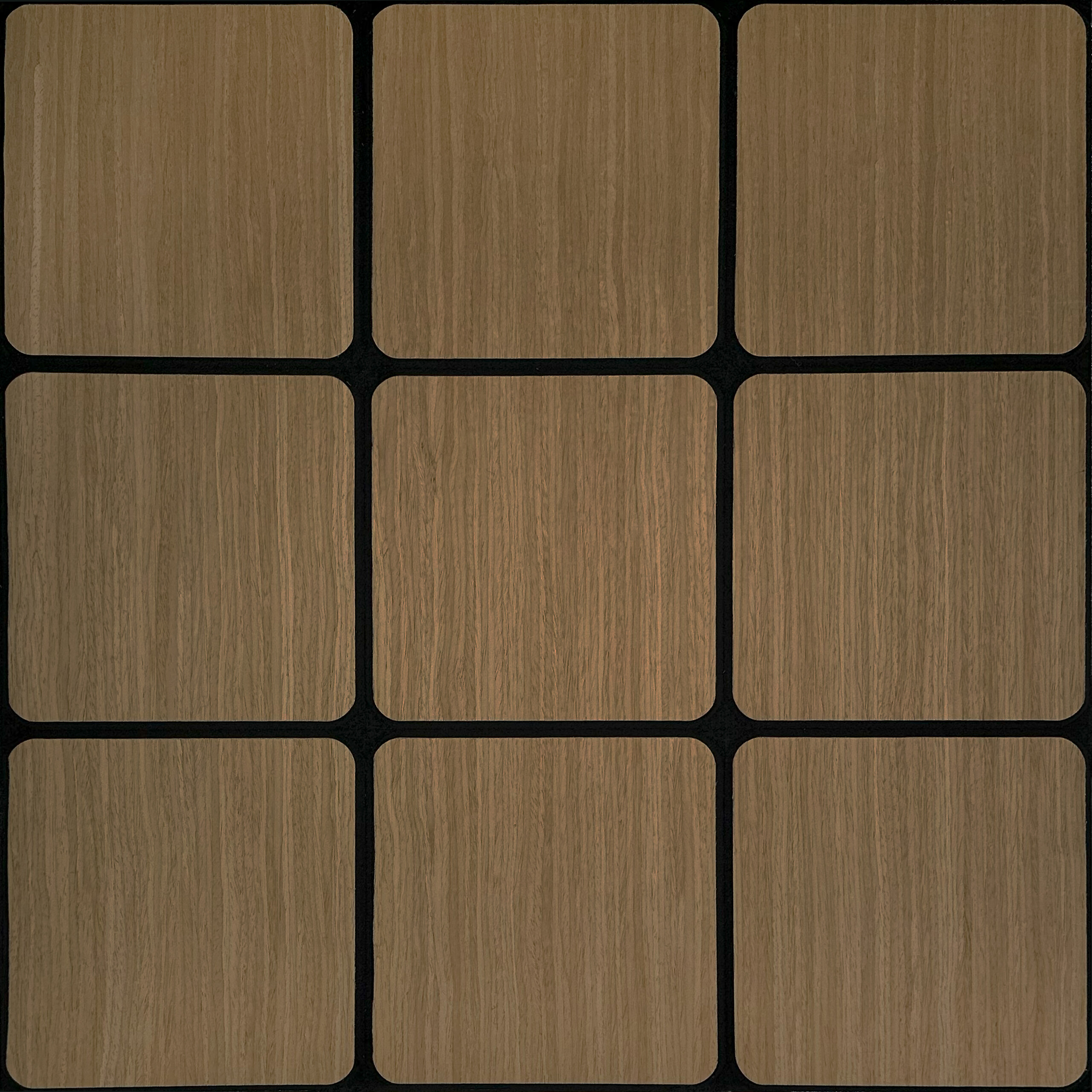 Wandpaneel braun B/H: ca. 64x64 cm