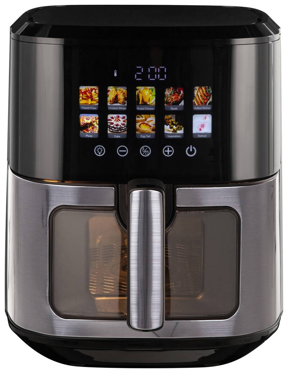 Heißluftfritteuse schwarz Kunststoff B/H/L: ca. 28,8x33,9x36,8 cm ca. 6,5 l