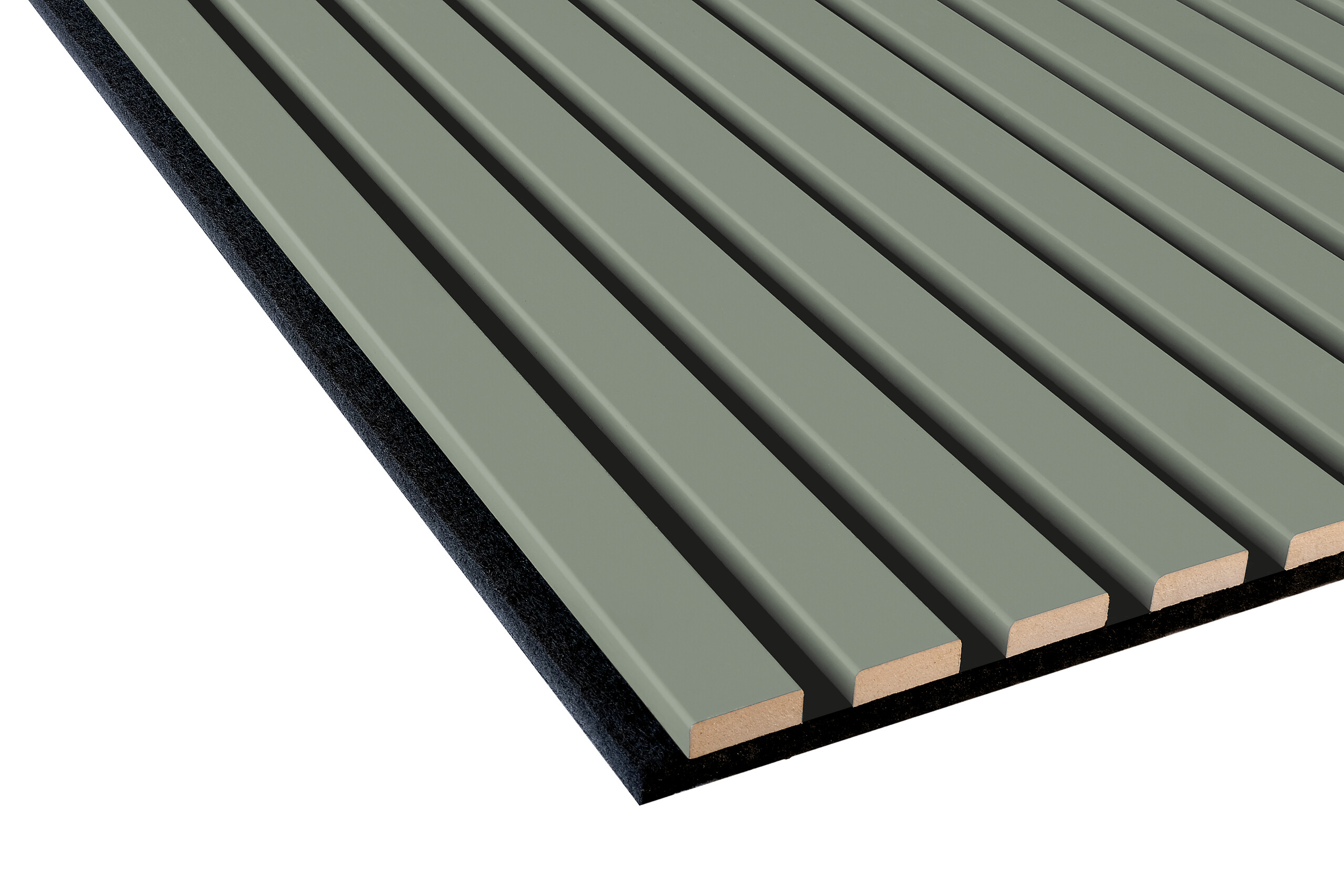 Wand- und Akustikpaneel salbei L/B/H: ca. 240x56,1x1,9 cm pro Stück