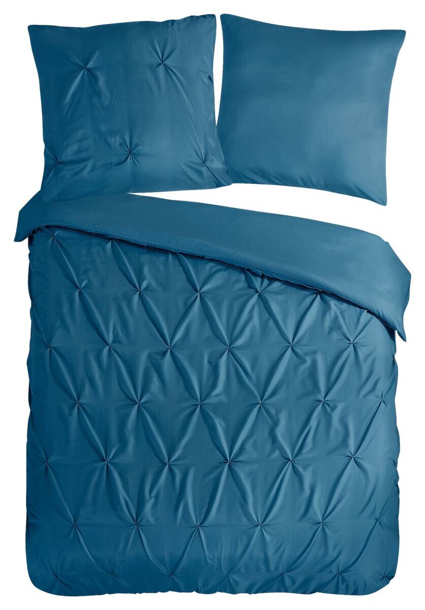 Microfaser Bettwäsche Elegance petrol Polyester B/L: ca. 135x200 cm