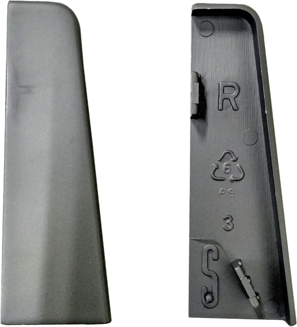 Endkappe Silbergrau L/B/H: ca. 1x1x5,8 cm