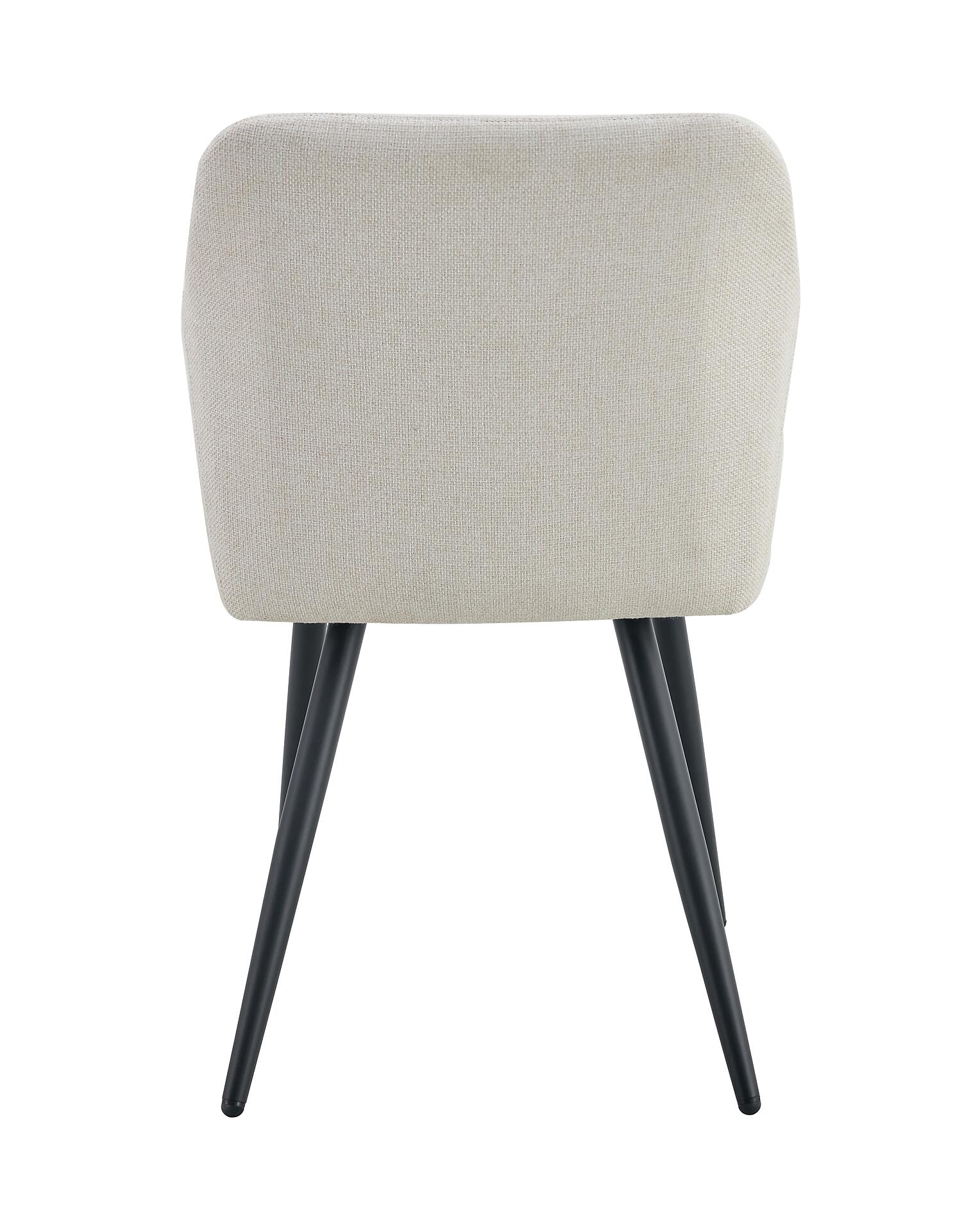 Stuhl LEA, 2er Set creme Webstoff B/H/T: ca. 56x83x60 cm