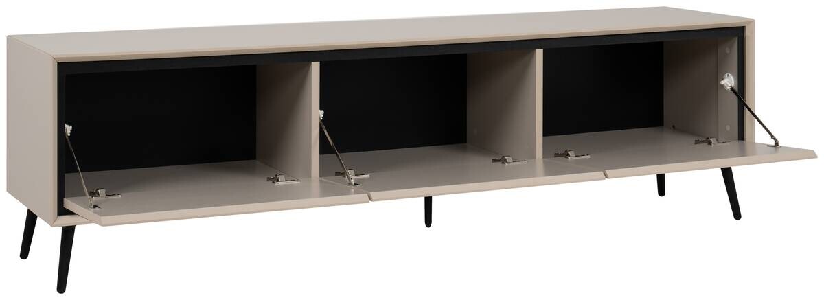 Lowboard Arona sand schwarz B/H/T: ca. 175x50x38 cm