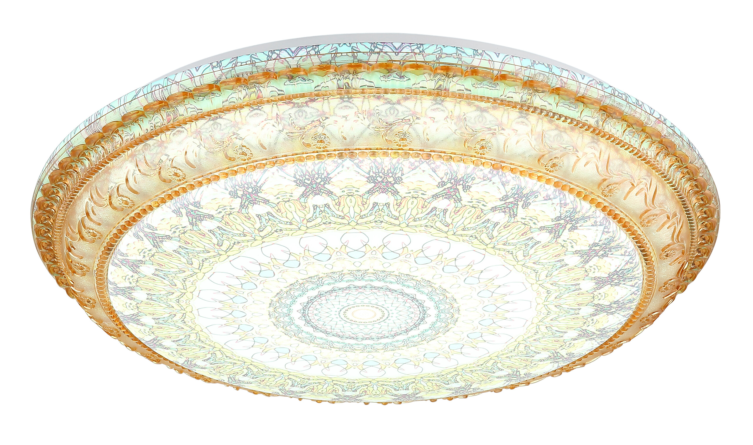 GLOBO LED-Deckenleuchte braun Metall Kunststoff H/D: ca. 8,5x39 cm