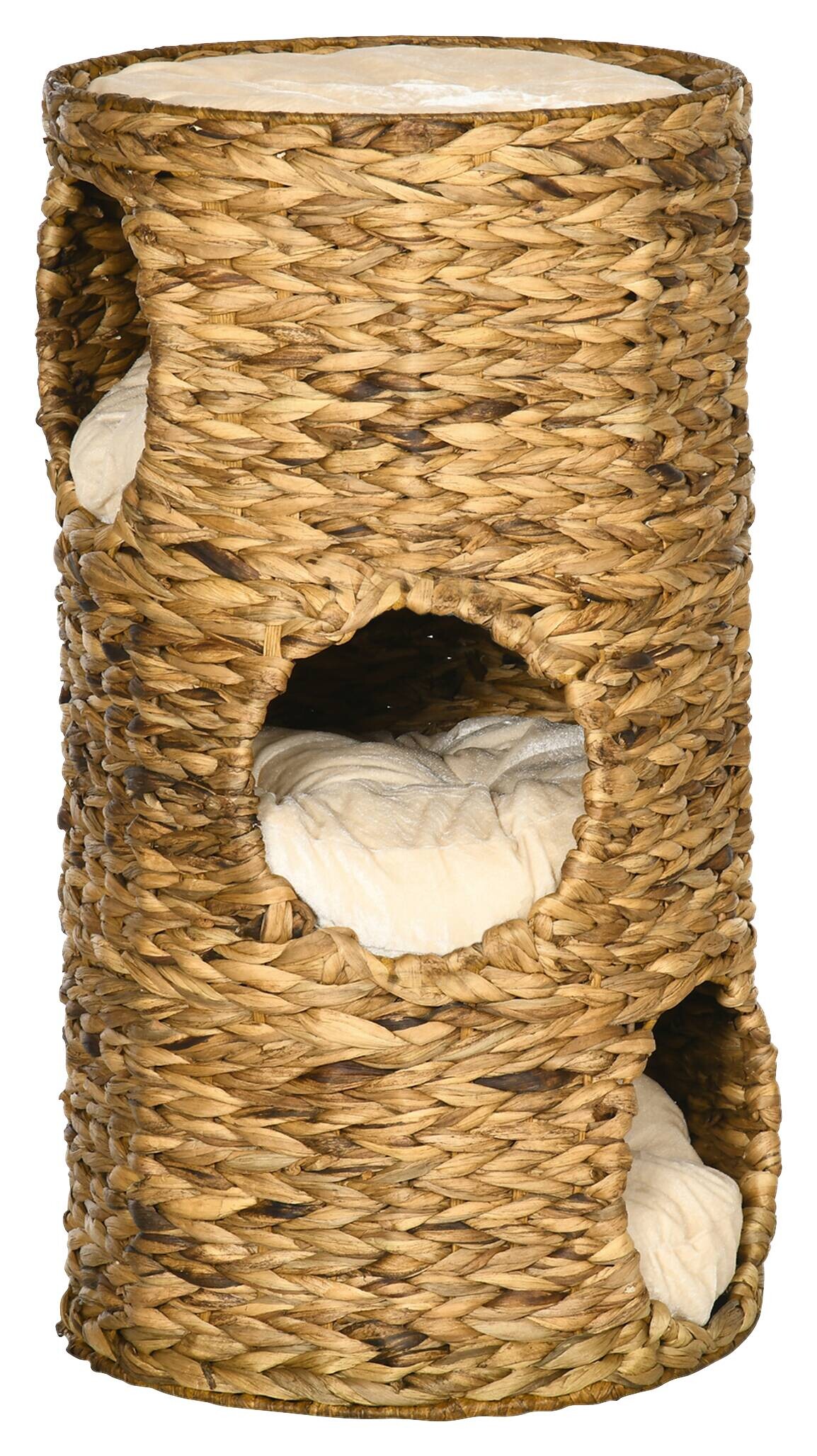 PawHut Kratztonne braun Stahl B/H/L: ca. 40x73x40 cm