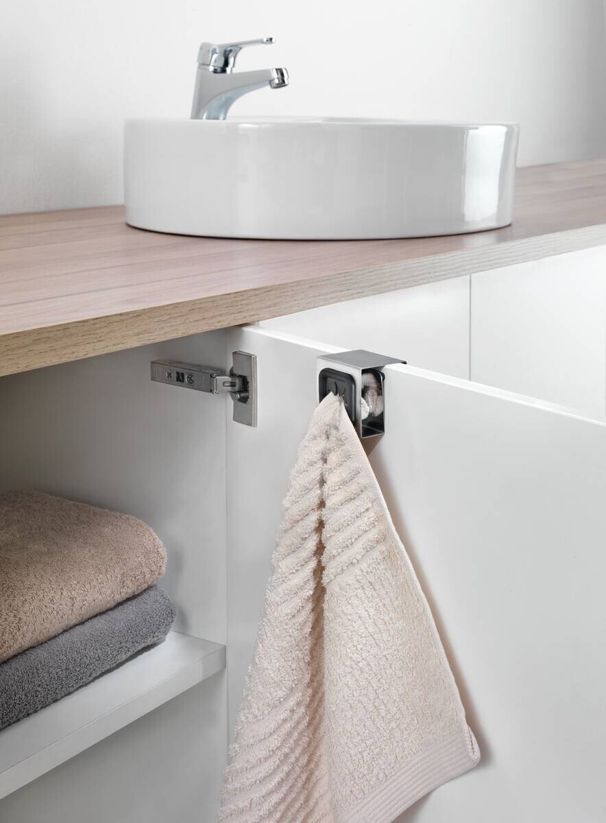 Metaltex Handtuchhalter silber Edelstahl