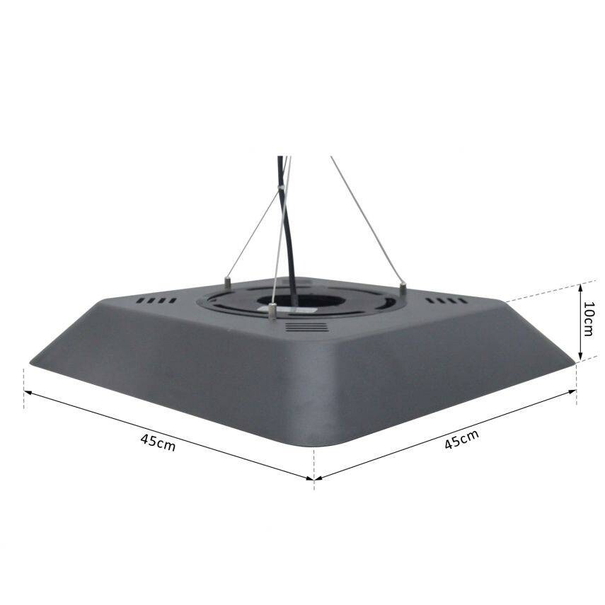 Outsunny Deckenheizstrahler 842-136V90 schwarz B/H/T: ca. 45x10x45 cm