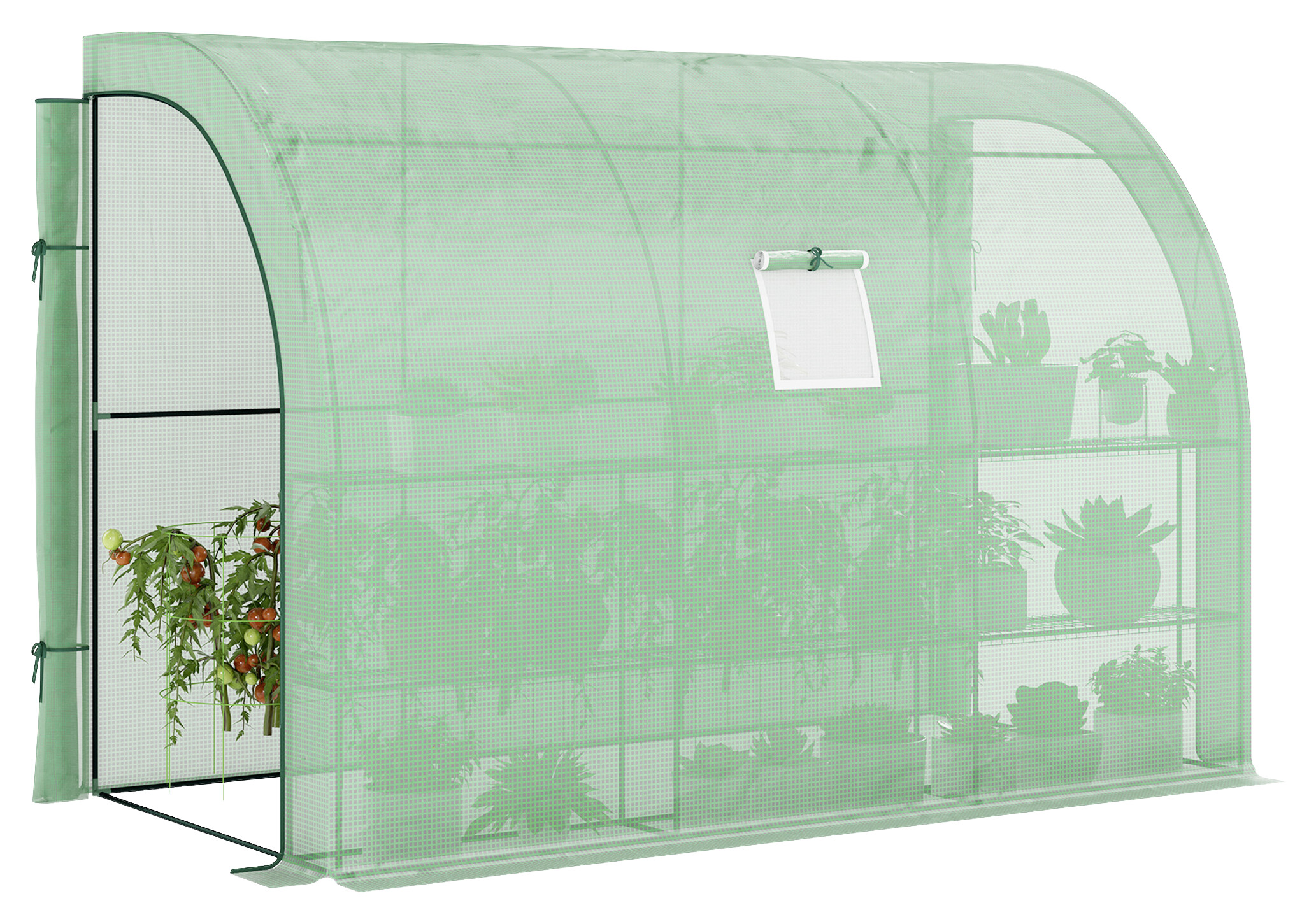 Outsunny Gewächshaus B/H/L: ca. 150x213x300 cm