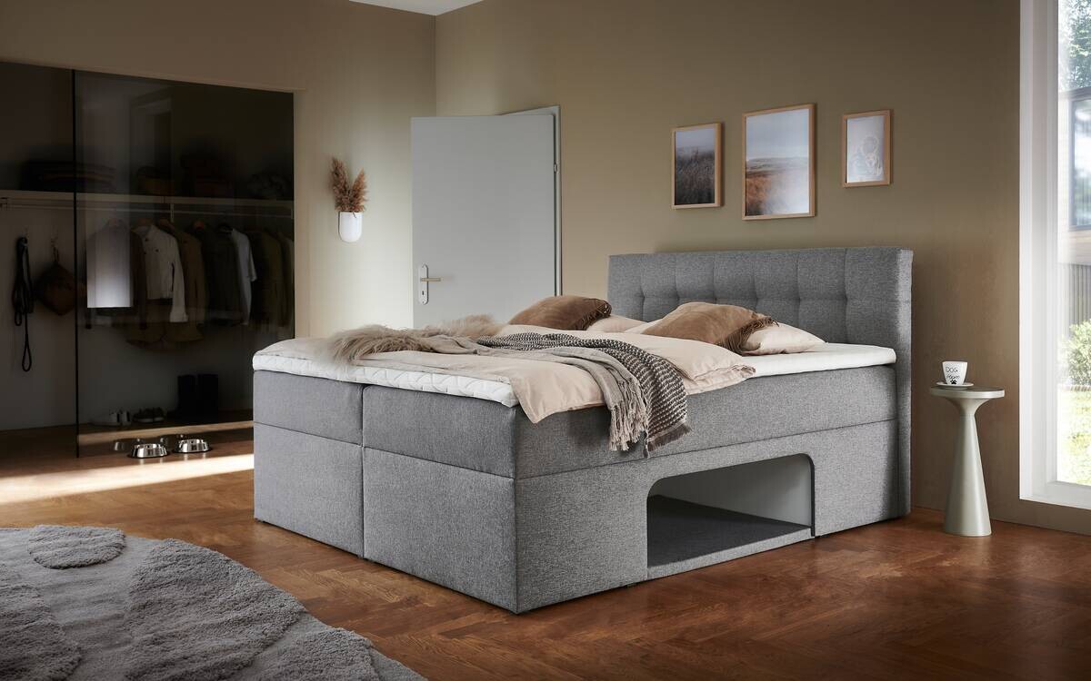 Boxbett Petty II hellgrau B/H/T: ca. 180x112x210 cm