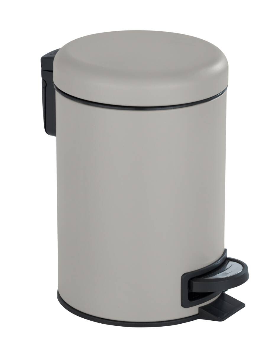 Kosmetikeimer taupe Edelstahl ca. 3 l