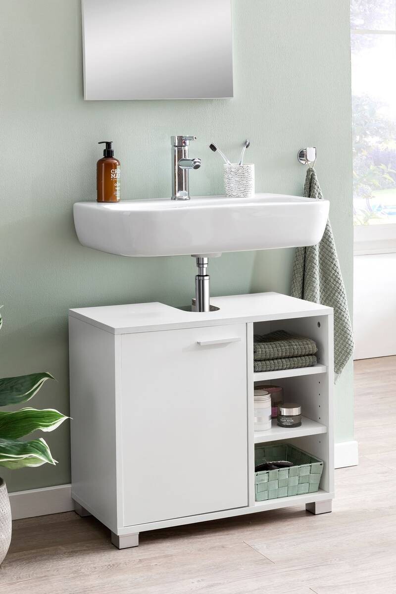 Waschbeckenunterschrank weiß B/H/T: ca. 32x55x60 cm