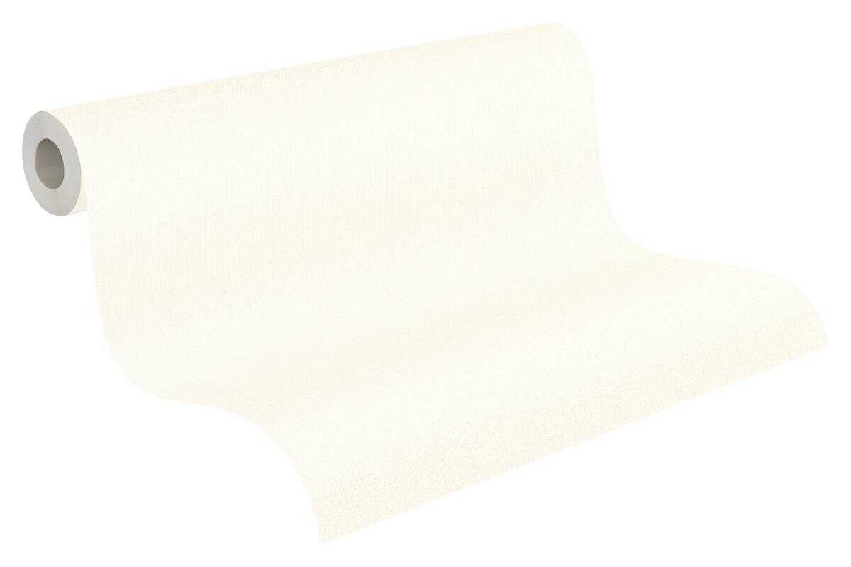 A.S.Creation Vliestapete Black & White Uni weiß B/L: ca. 53x1005 cm