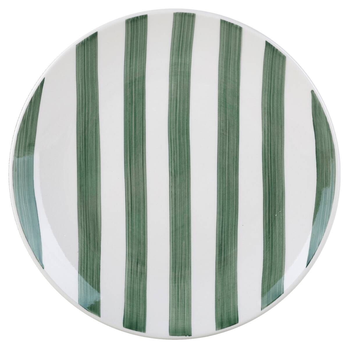 Teller grün Keramik H/D: ca. 2,8x27 cm
