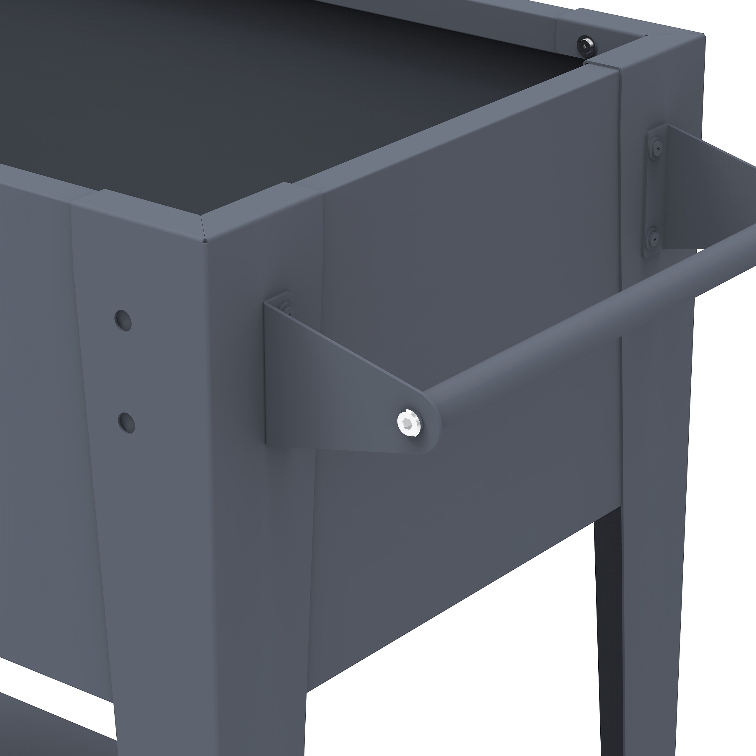 Westmann Hochbeet Mobila anthrazit Stahl B/H/L: ca. 93x80x50 cm