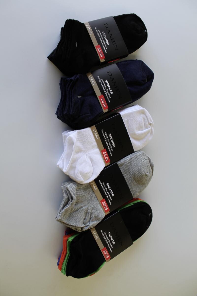 Damen-Socken sortiert 5 Packstücke Größe 35-38