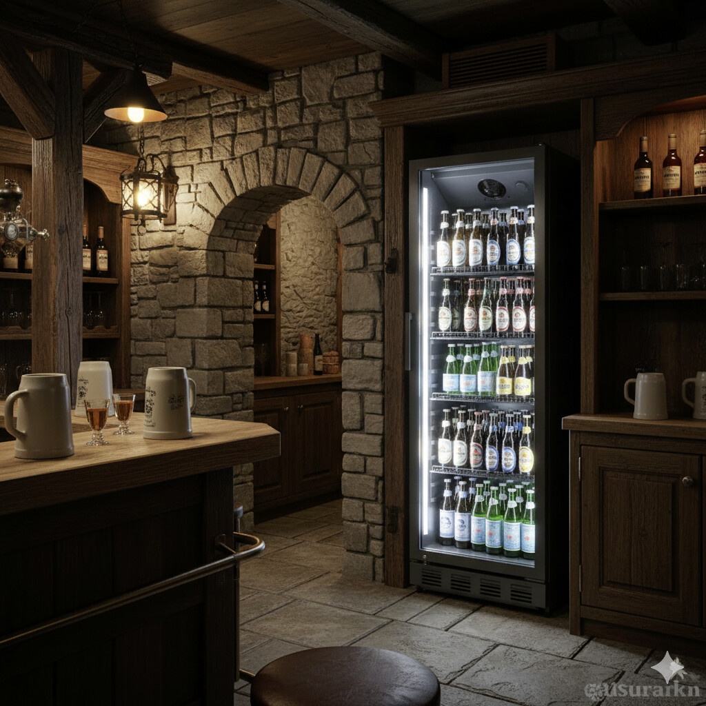 POCOline Kühlschrank GTK159-280CS schwarz B/H/T: ca. 57x159x60 cm