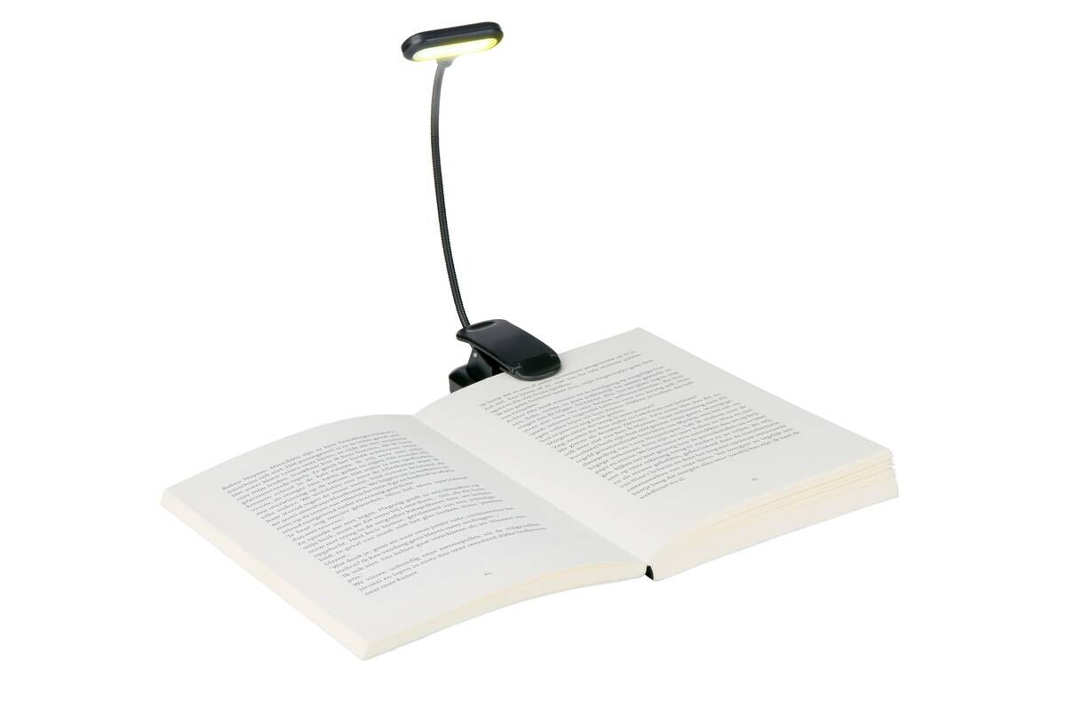 Grundig Leseleuchte schwarz B/H/L: ca. 9x1,5x4,5 cm