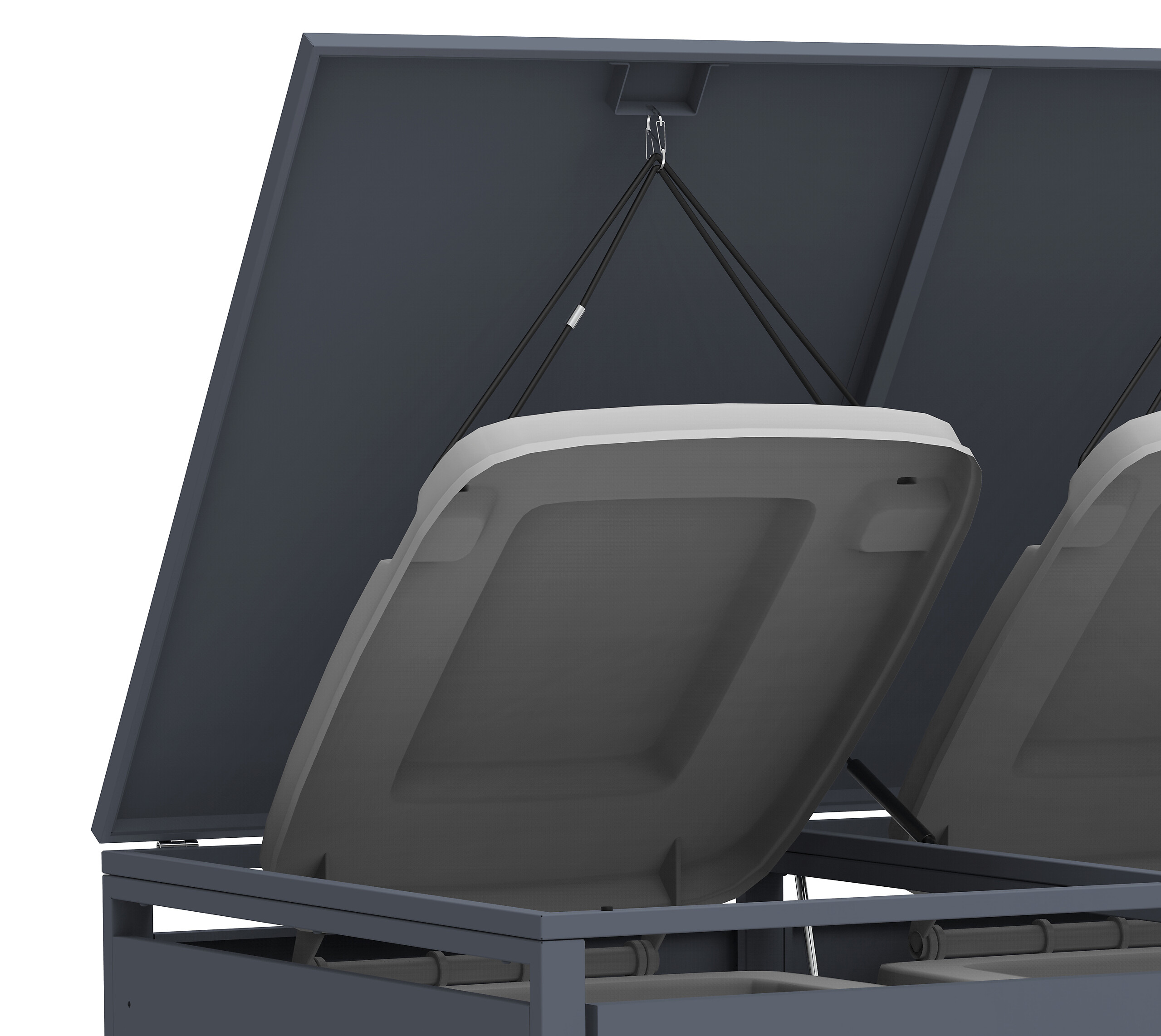 Westmann Mülltonnenbox Pedura anthrazit B/H/L: ca. 132x116x80 cm