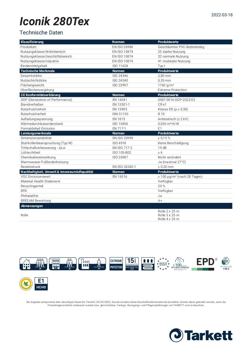 Vinylboden Iconik grau Eiche B: ca. 300 cm pro m²