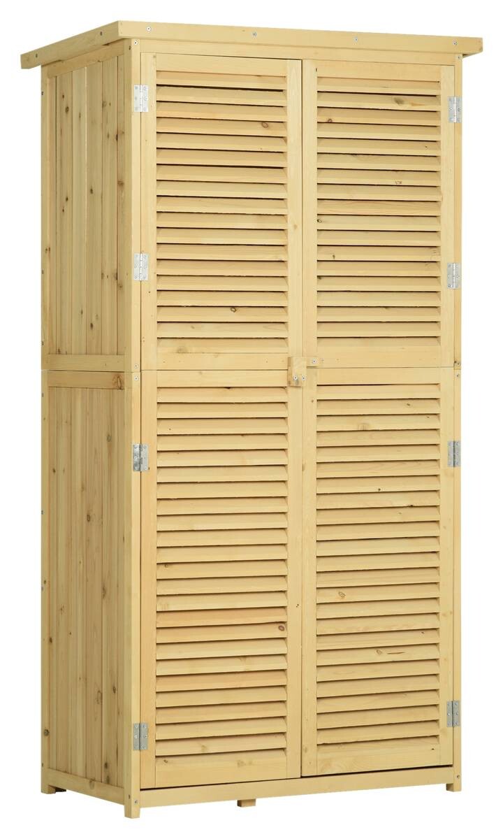 Outsunny Gartenhaus natur B/H/L: ca. 465x160x87 cm