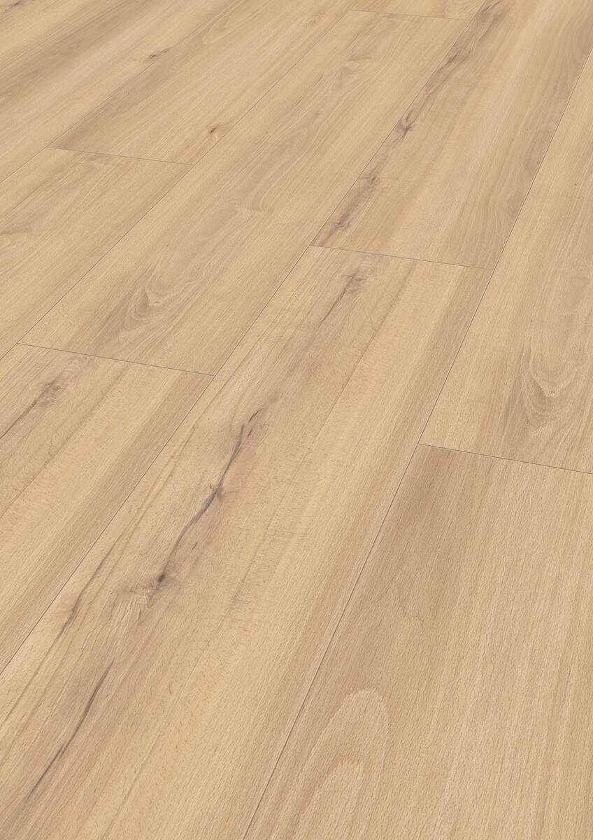 Laminatboden Buche natur ca. 2,694 m² im Paket  B/L: ca. 24,4x138 cm pro Paket