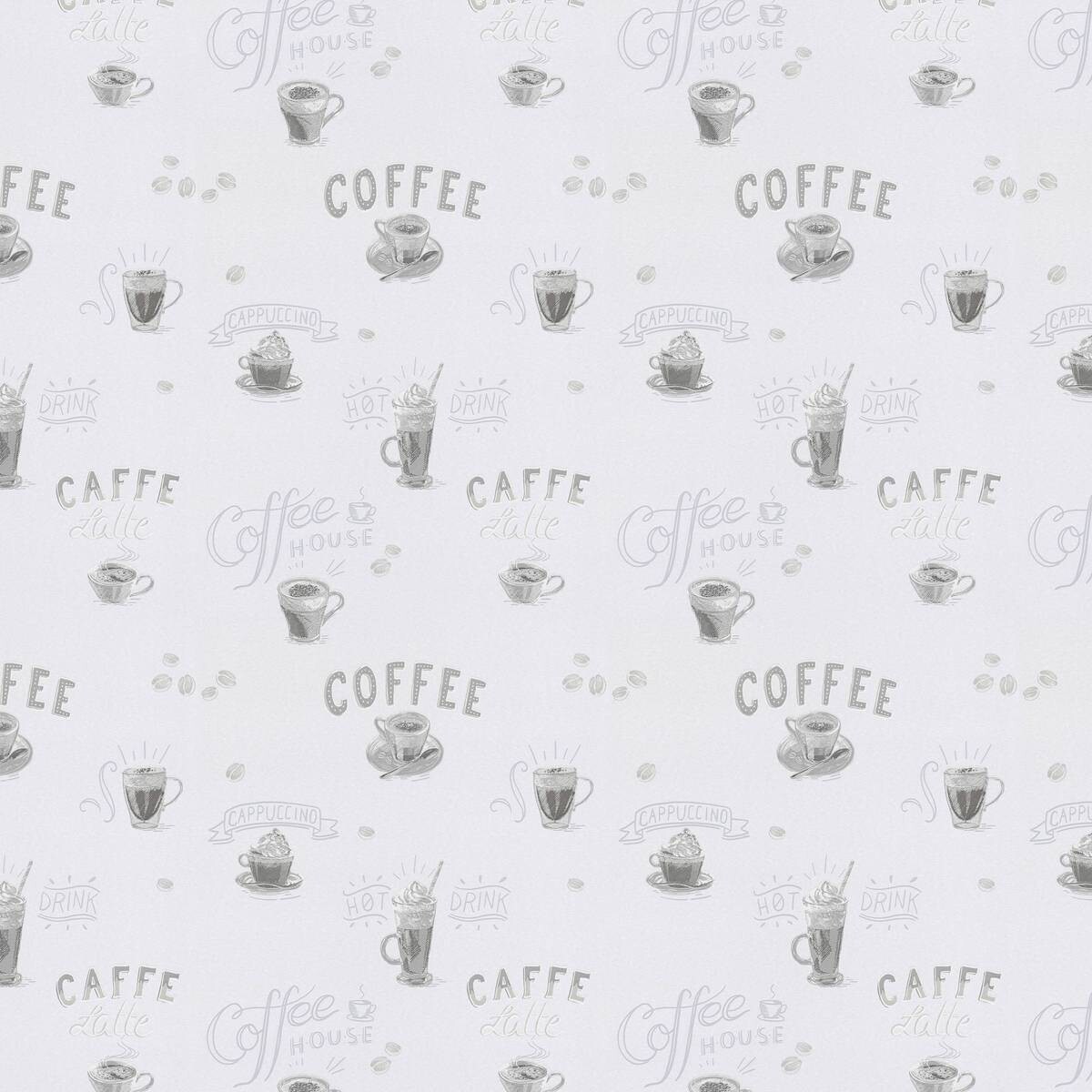 Vliestapete Coffee grau B/L: ca. 53x1005 cm