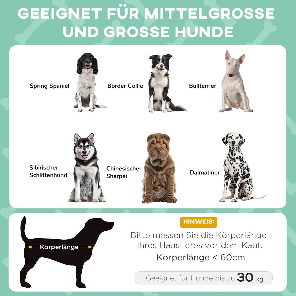 PawHut Erhöhtes Hundebett