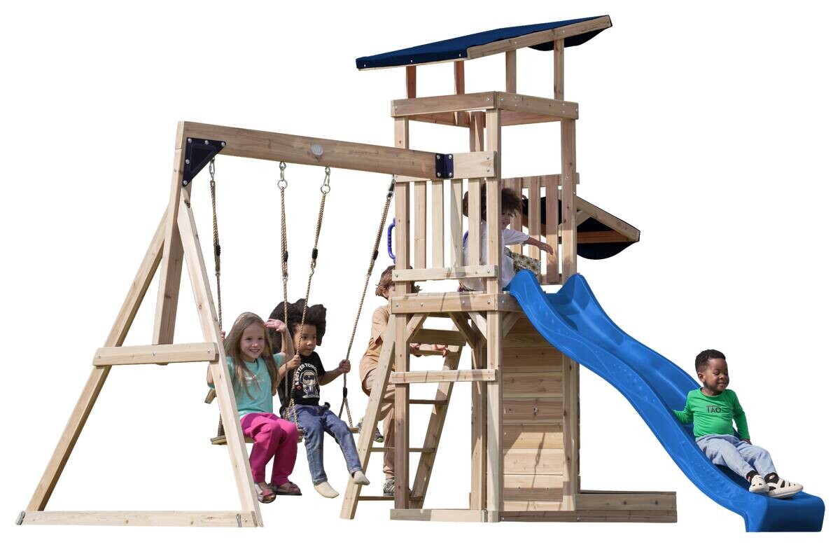 AXI Spielturm Malik braun B/H/L: ca. 345x270x336 cm