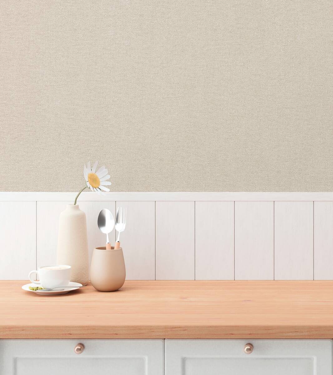 A.S.Creation Vliestapete beige weiß braun B/H/D: ca. 53x1005x9,3 cm