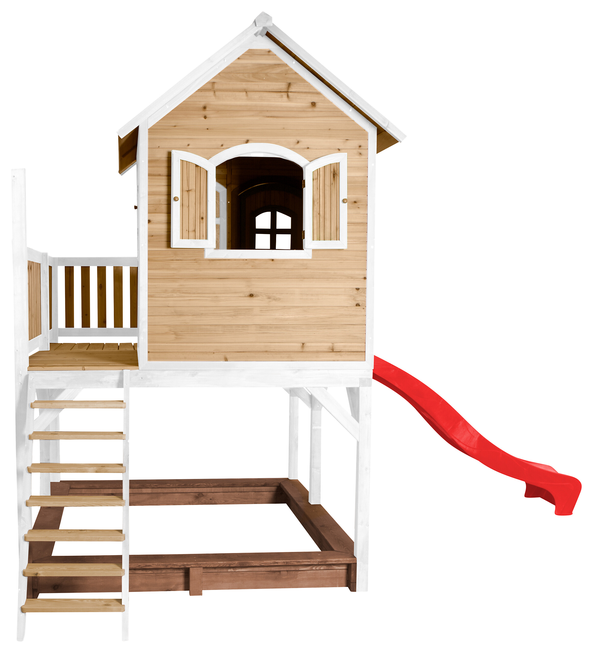 AXI Spielhaus Liam braun B/H/L: ca. 377x291x255 cm