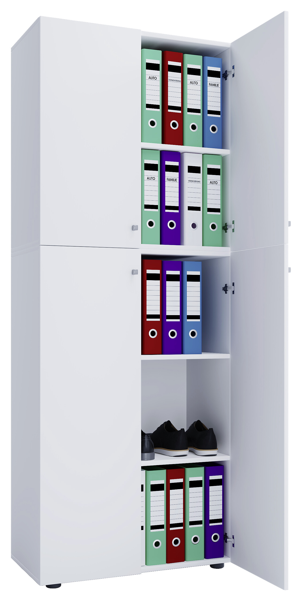 Büroschrank Lona XXL weiß B/H/T: ca. 70x183x39 cm