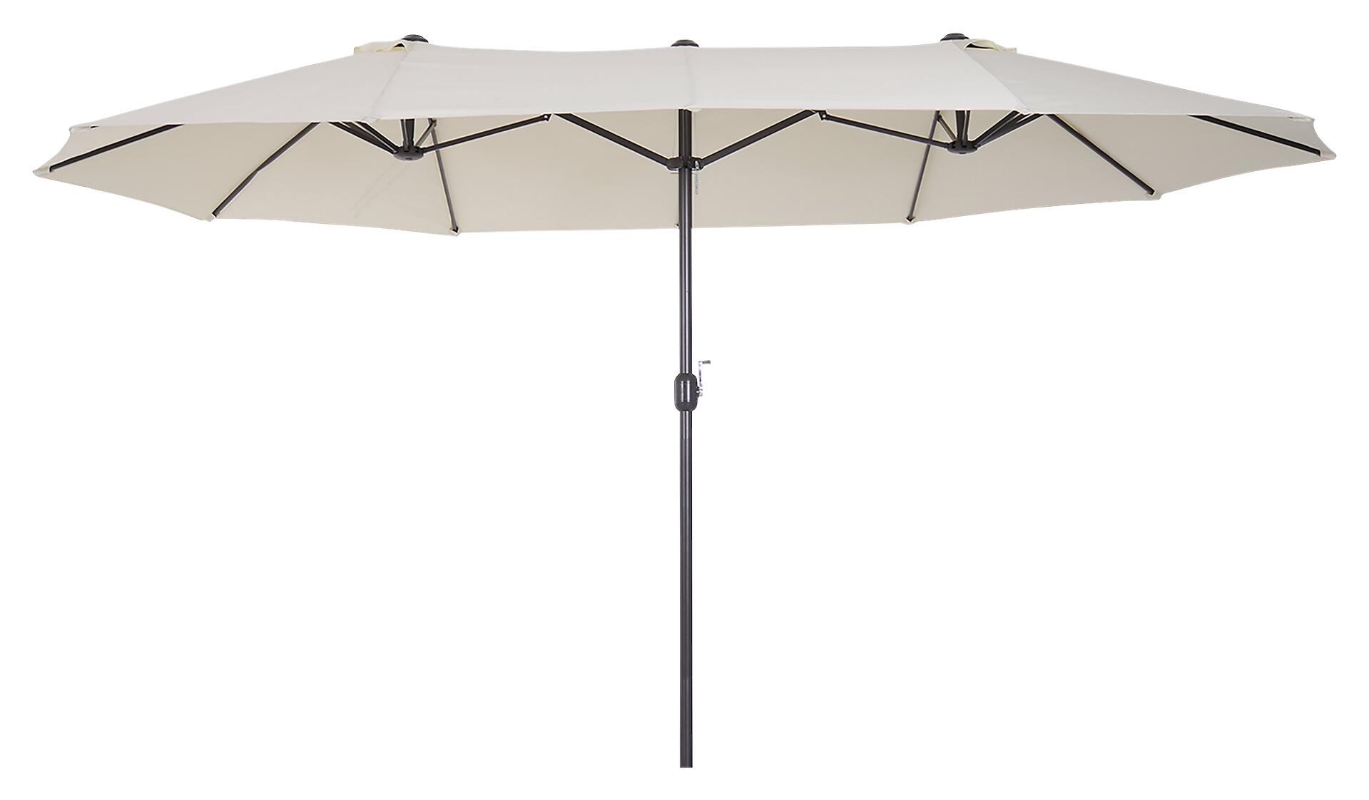 Outsunny Marktschirm creme Metall B/H/L: ca. 270x240x460 cm
