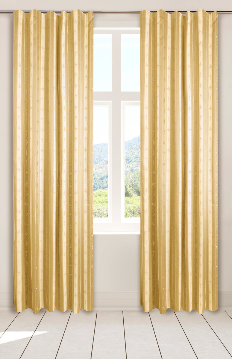 POCOline Dekovorhang Classic natur B/L: ca. 140x245 cm