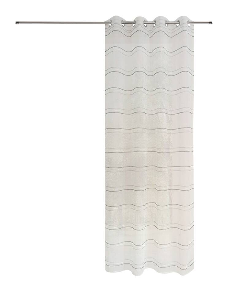 Ösenvorhang Bamberg grau B/L: ca. 140x245 cm