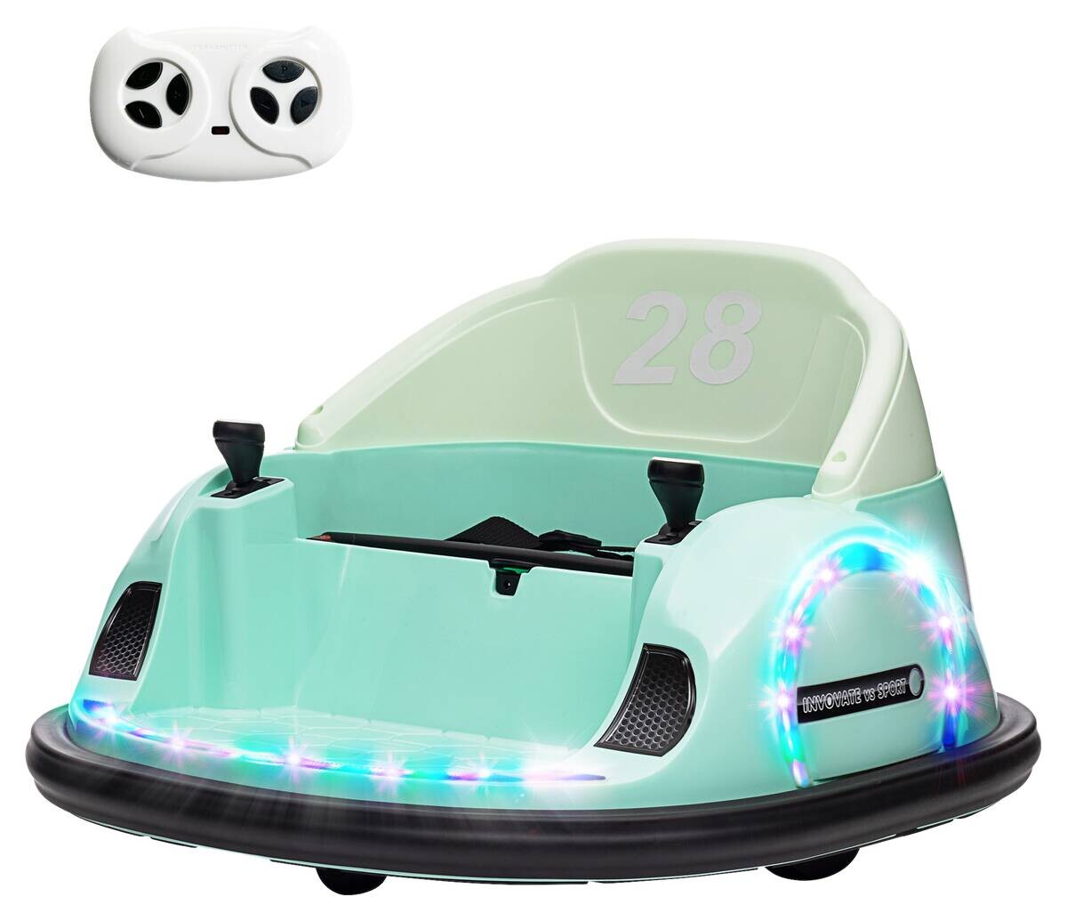 AIYAPLAY Kinder-Autoscooter türkis B/H/L: ca. 64,5x39x66,5 cm