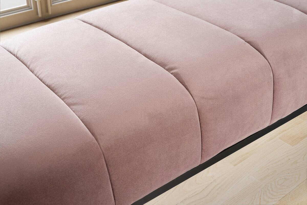 Sitzbank rosa Polyester B/H/T: ca. 108x40x40 cm