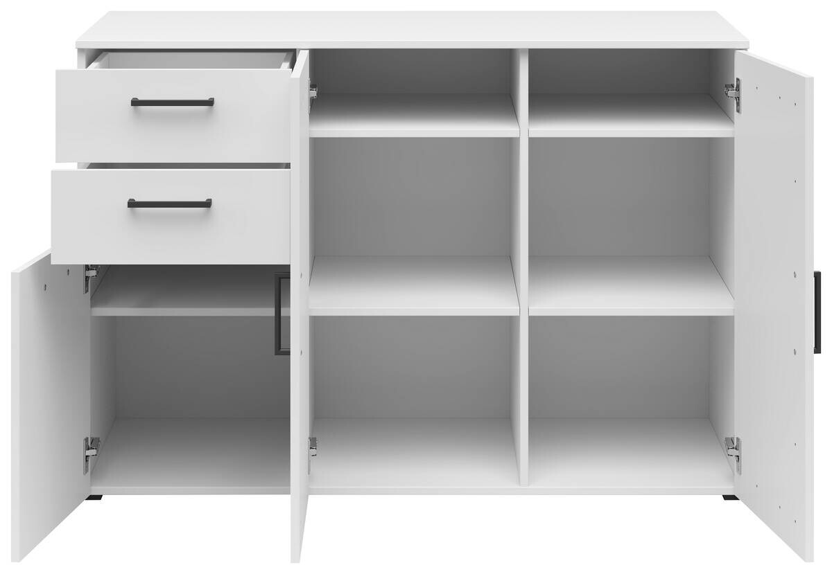 Kommode Multi-Stauraum Typ 29 weiß B/H/T: ca. 120x83x52 cm