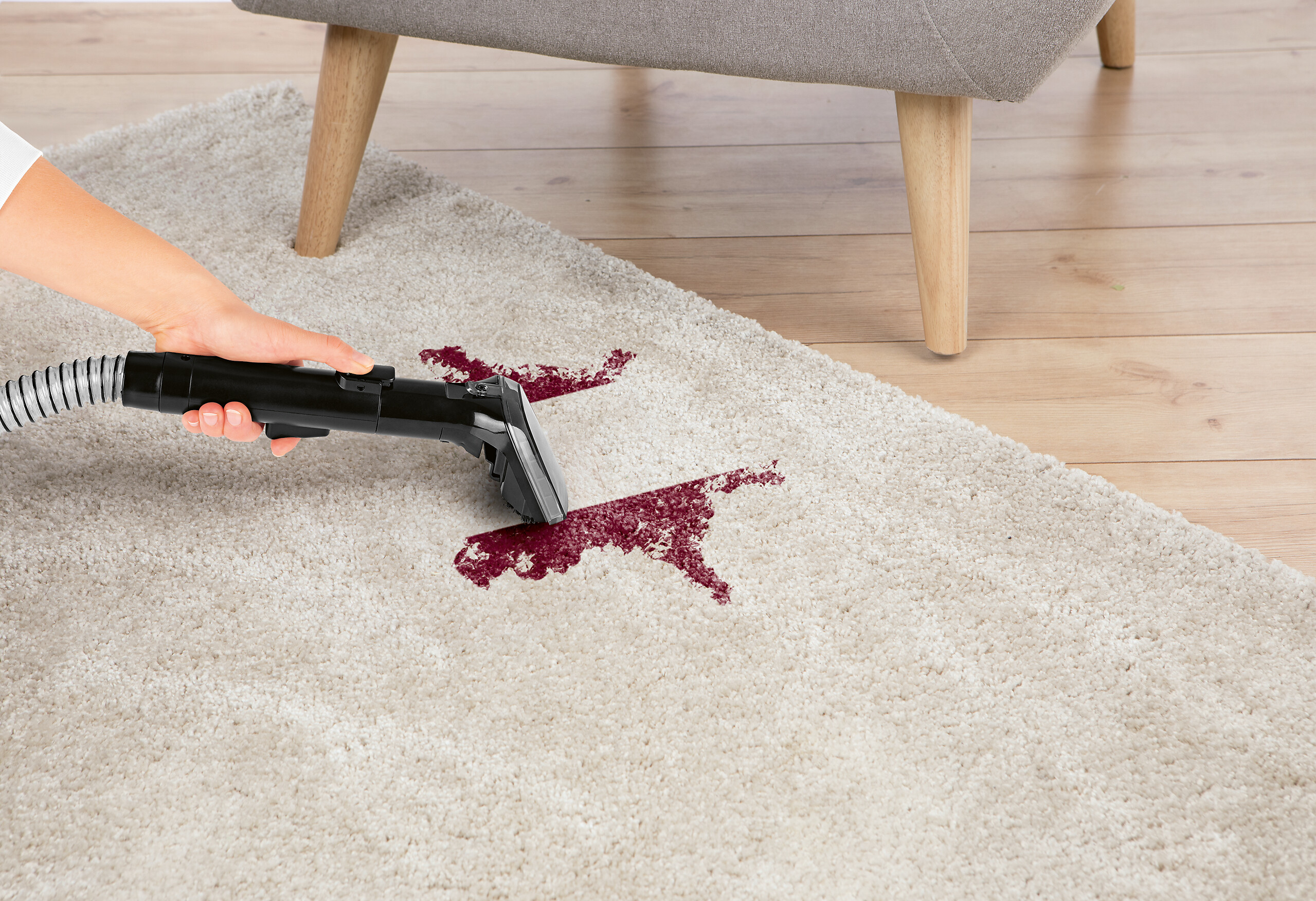 CLEANmaxx Polster -und Teppichreiniger schwarz rot Kunststoff B/H/L: ca. 33,5x33x29,5 cm ca. 400 W