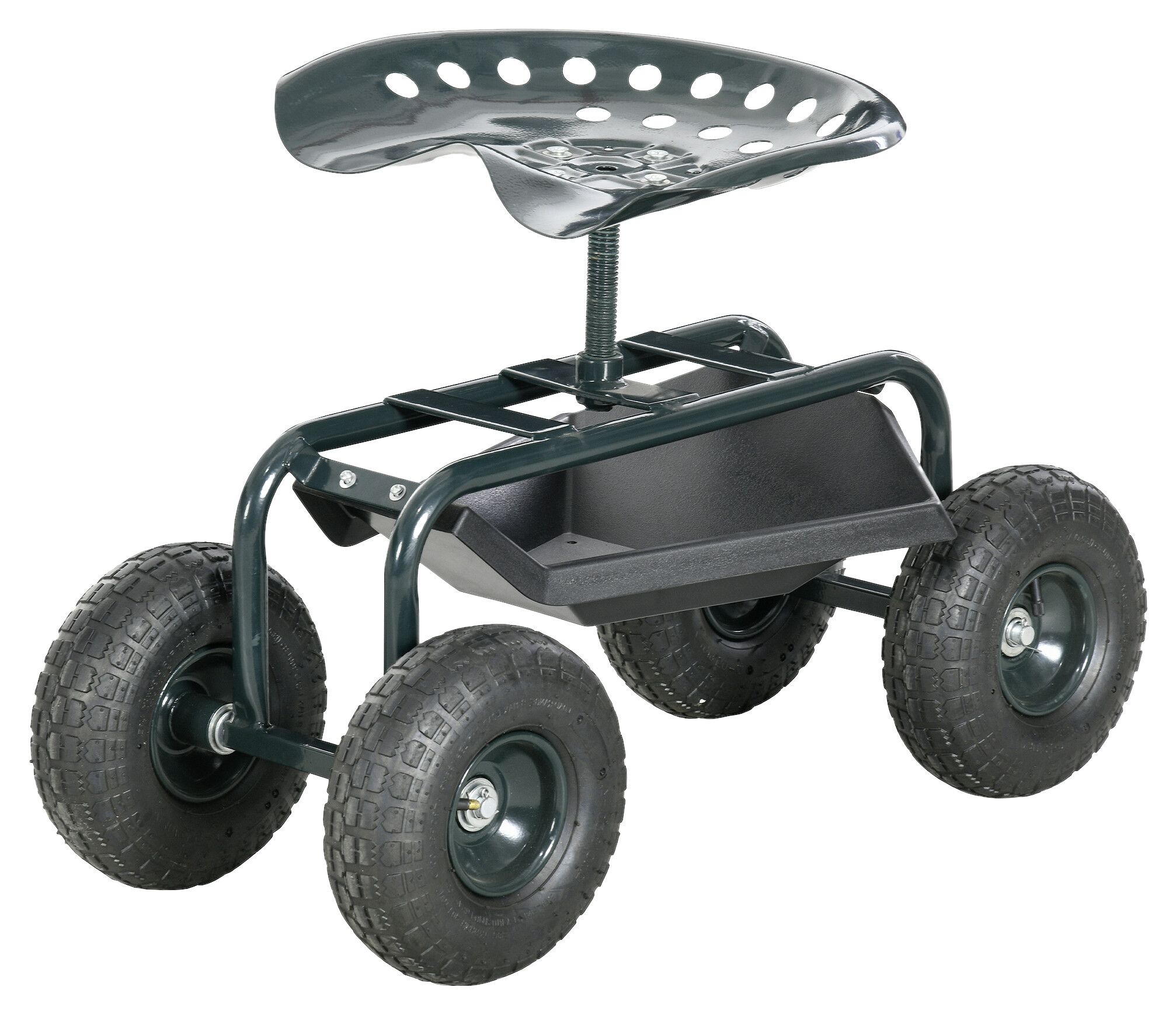 Outsunny Rollsitz dunkelgrün Stahl B/H/L: ca. 36,5x60x83 cm