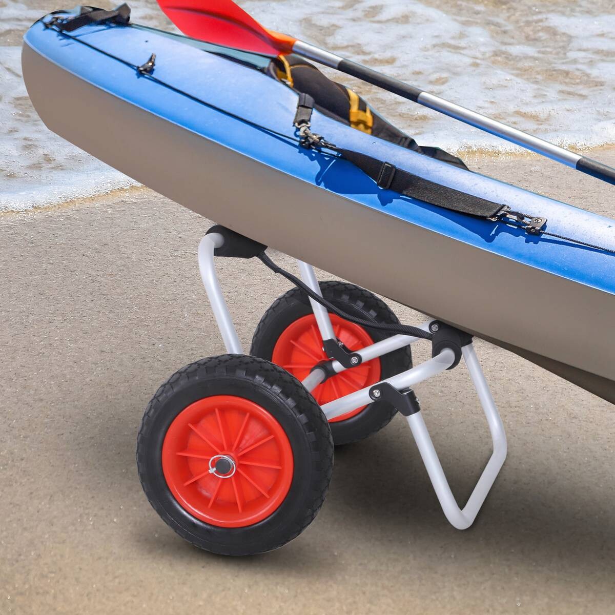 HOMCOM Kanuwagen silber Aluminium