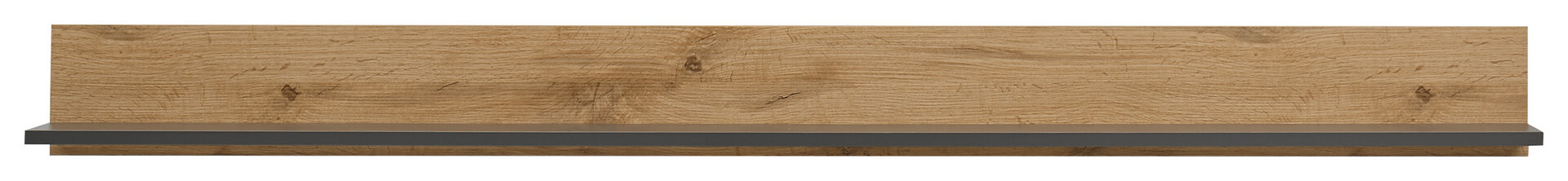 Wandboard City Eiche Wotan Nachbildung anthrazit B/H/T: ca. 170x15x20 cm