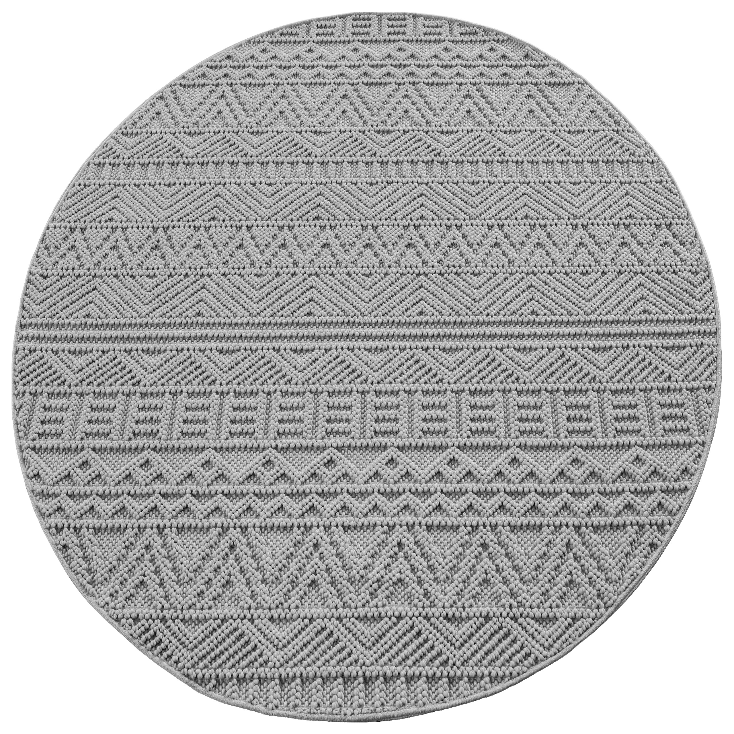 Ayyildiz Kurzflorteppich HELIX silber B/H/L: ca. 200x0,7x200 cm