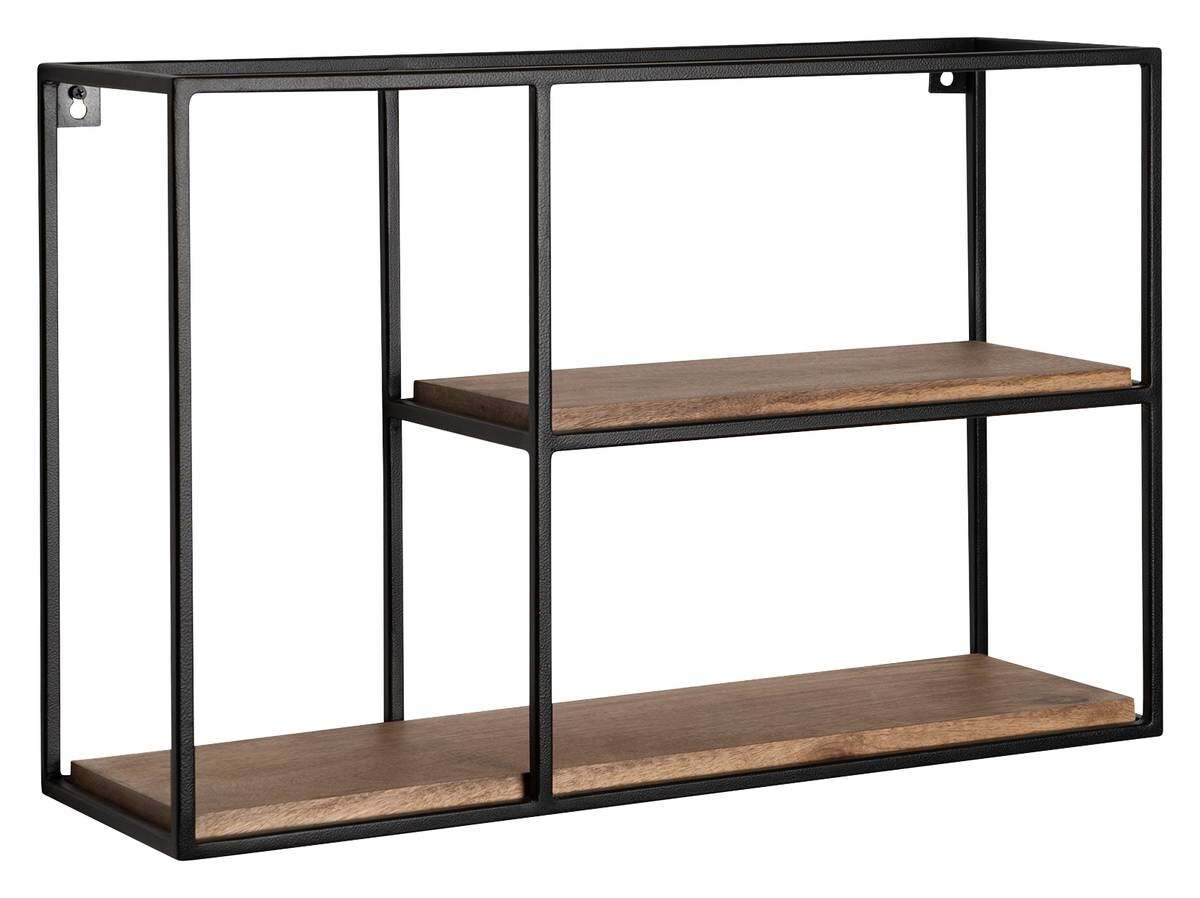 Wandregal schwarz B/H/T: ca. 60x40x18 cm Wandregal schwarz B/H/T: ca. 60x40x18 cm