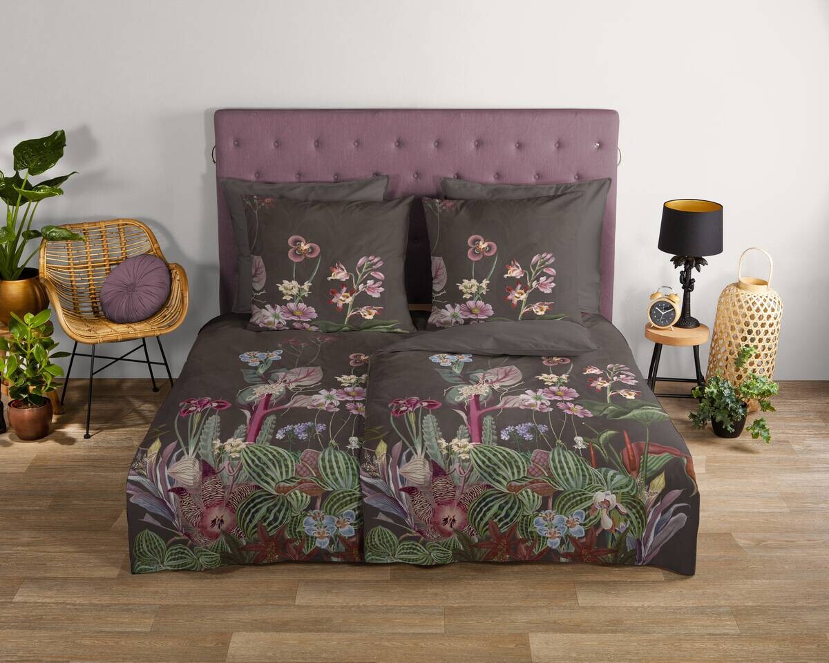 Baumwoll Bettwäsche Phoebe braun Baumwolle B/L: ca. 135x200 cm