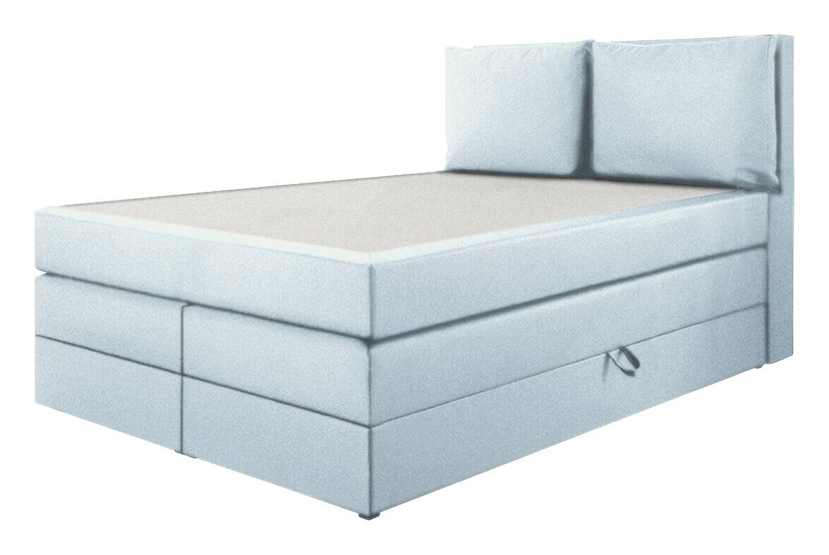 Boxspringbett Lissy hellblau Liegefläche B/L: ca. 140x200 cm