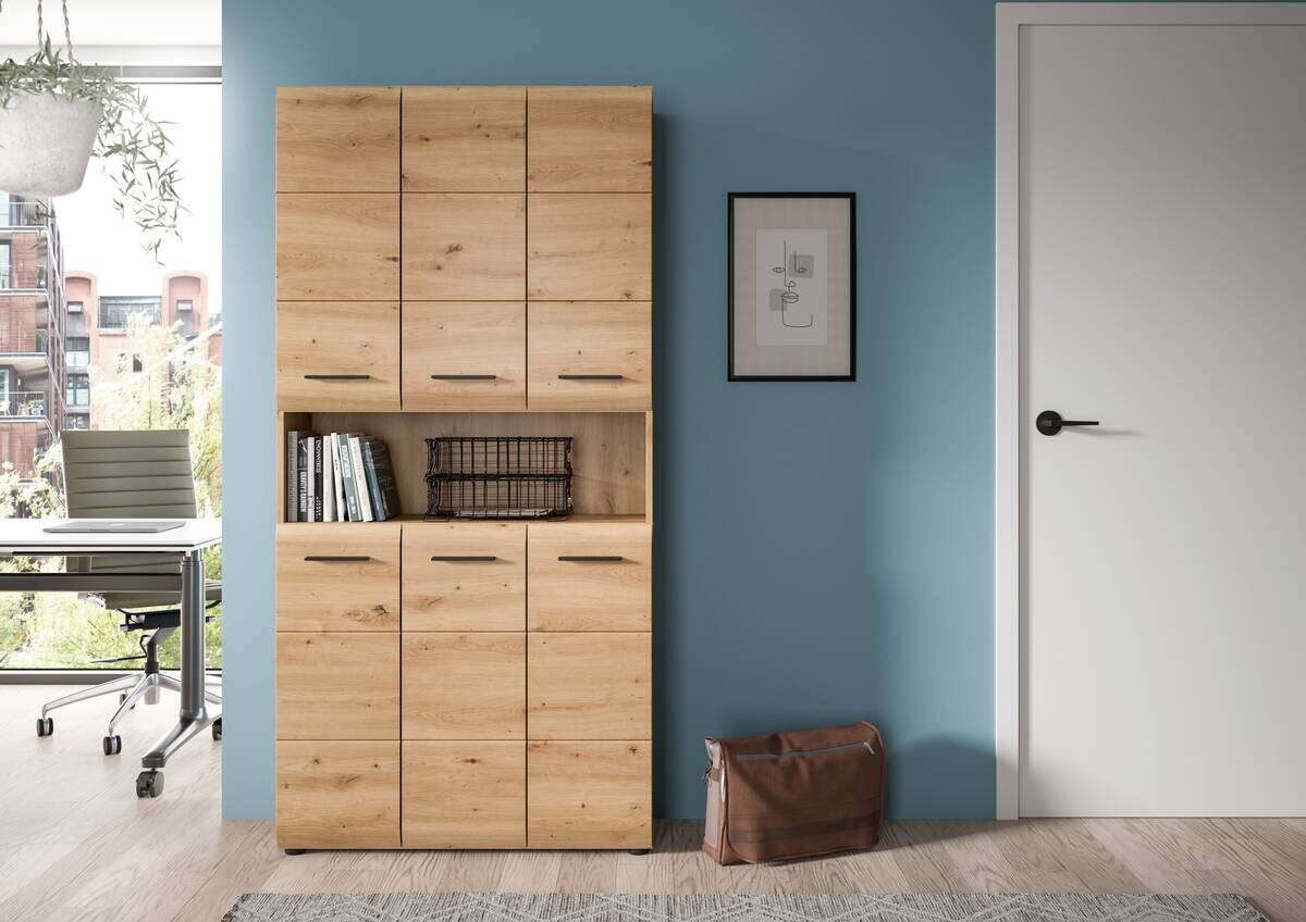 Mehrzweckschrank Ice Artisan Oak Nachbildung B/H/T: ca. 90x185x30 cm