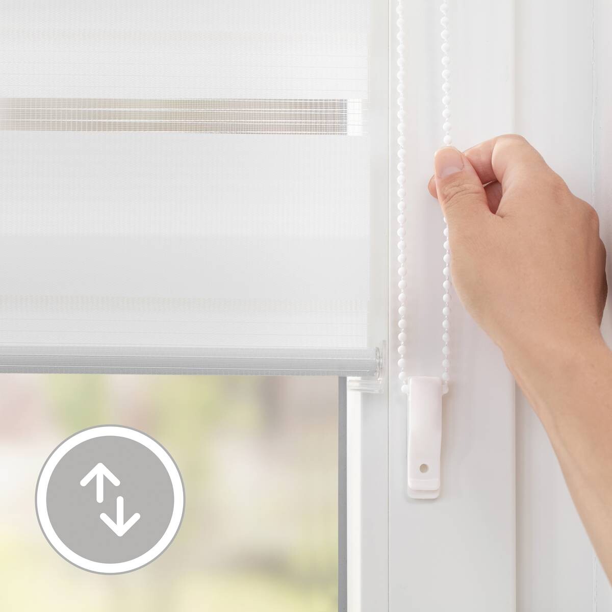 LICHTBLICK Doppelrollo Duo weiß B/L: ca. 60x220 cm