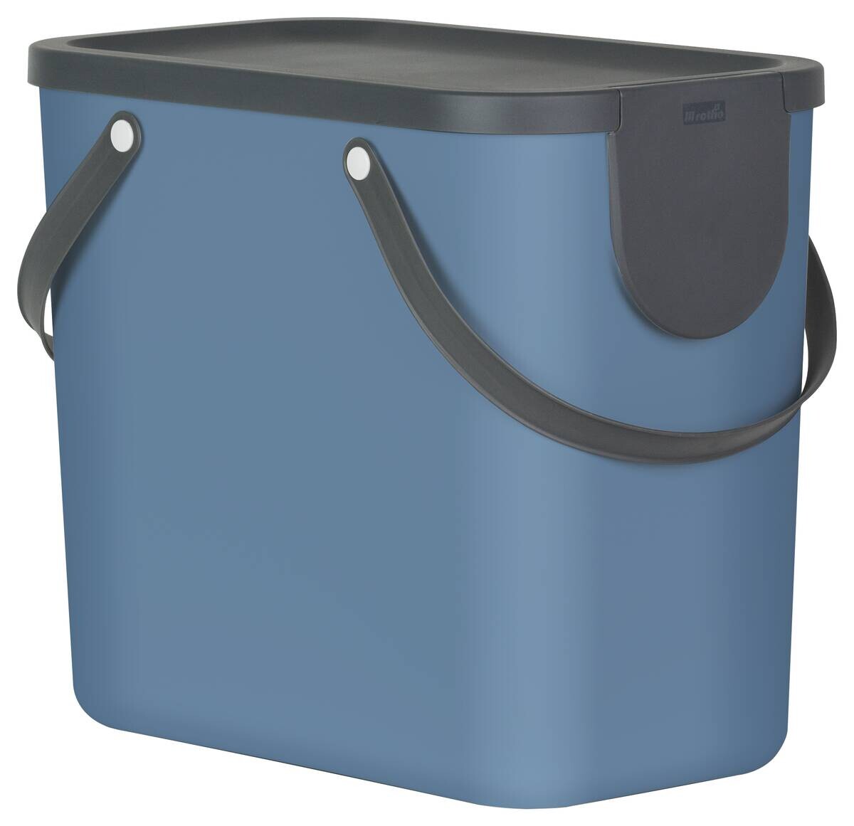 Rotho Abfalleimer ALBULA blau B/H/L: ca. 23,5x34x40 cm